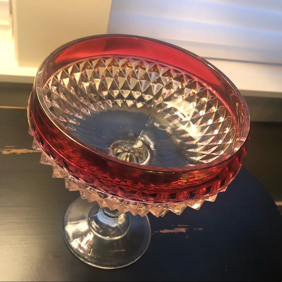 Ruby Sawtooth Candy Dish - Picture 3 of 4